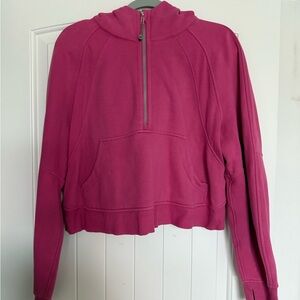 Lululemon Athletica Magenta Half-Zip Hoodie